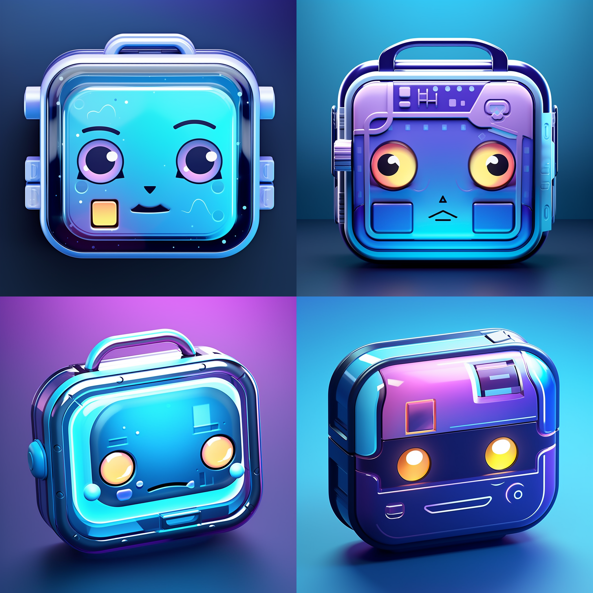 Bento Craft Icon variants made in Midjourney